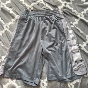 Kids XL Nike Athletic Shorts Grey and White